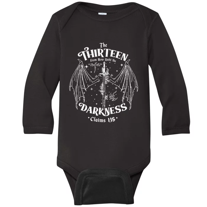 We Are The Thirteen From Now Until The Darkness Claim Baby Long Sleeve Bodysuit