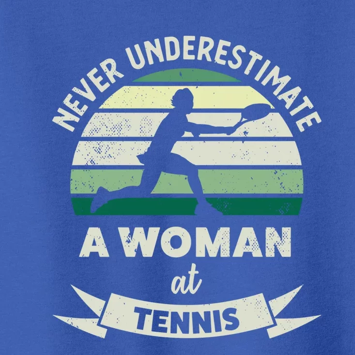 Wo At Tennis Funny Sports Xmas Funny Gift Mom Gift Toddler T-Shirt