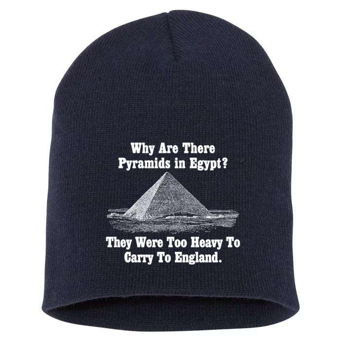 Why Are There Pyramids In Egypt? Short Acrylic Beanie