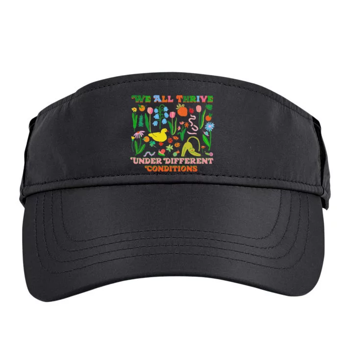 We All Thrive Under Different Conditions Adult Drive Performance Visor