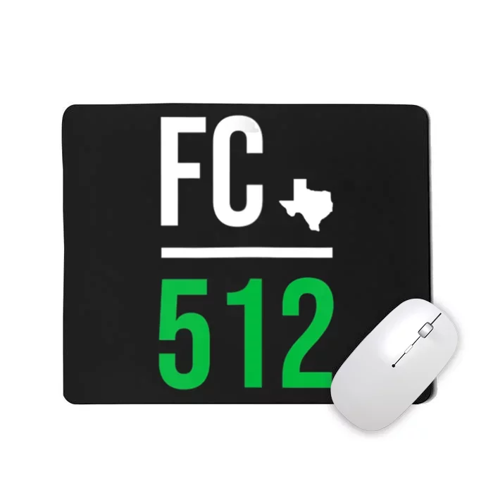 Womens Austin Texas Soccer 512 Futbol Fan Match Day Badge Mousepad