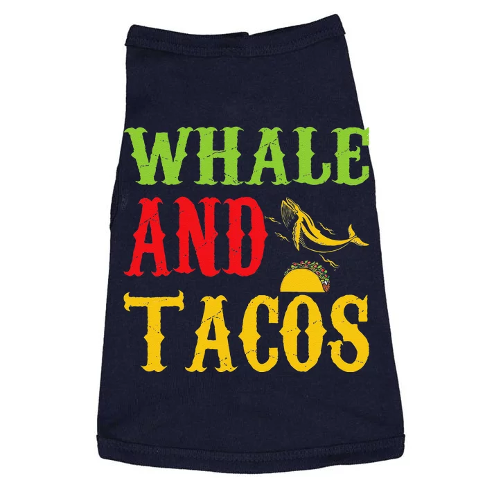 Whale And Tacos Pet Lovers Funny Doggie Tank