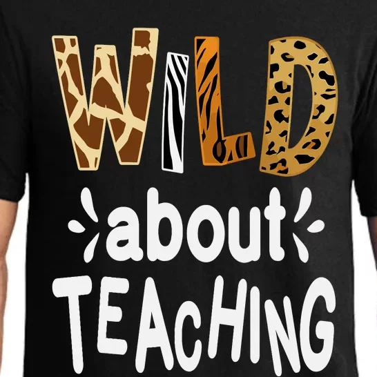 Wild About Teaching Teacher Student First Day Of School Pajama Set