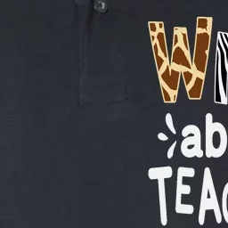 Wild About Teaching Teacher Student First Day Of School Softstyle Adult Sport Polo