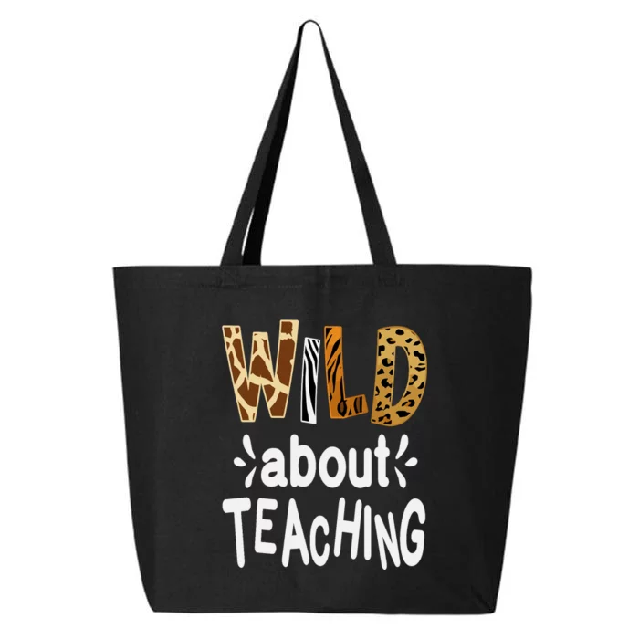 Wild About Teaching Teacher Student First Day Of School 25L Jumbo Tote