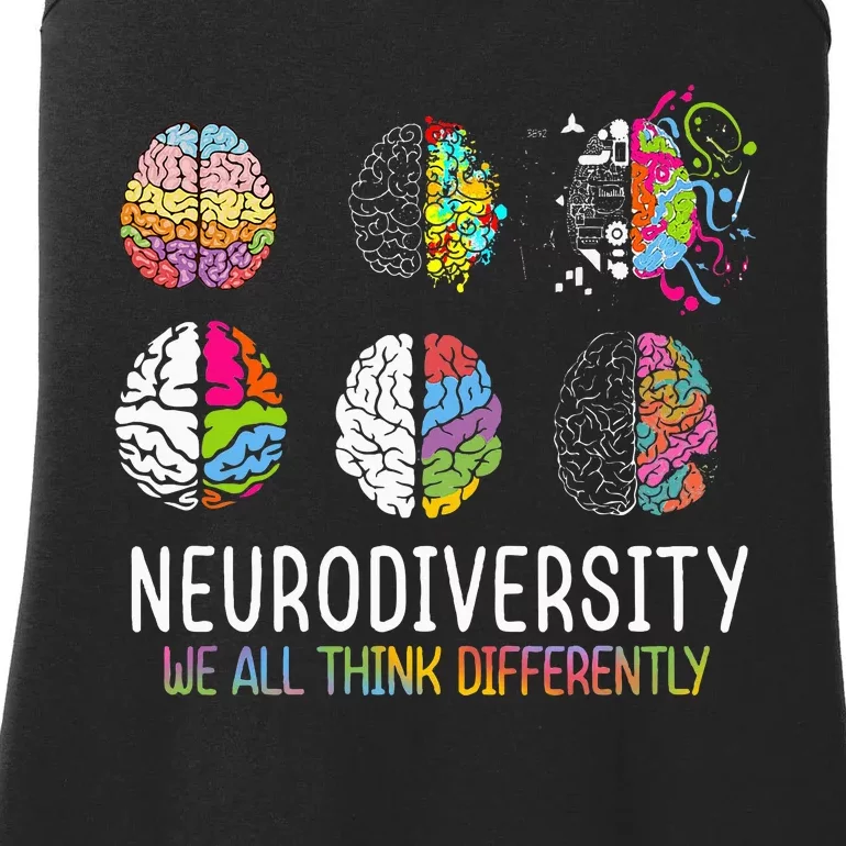 We All Think Differently Neurodiversity Ladies Essential Tank