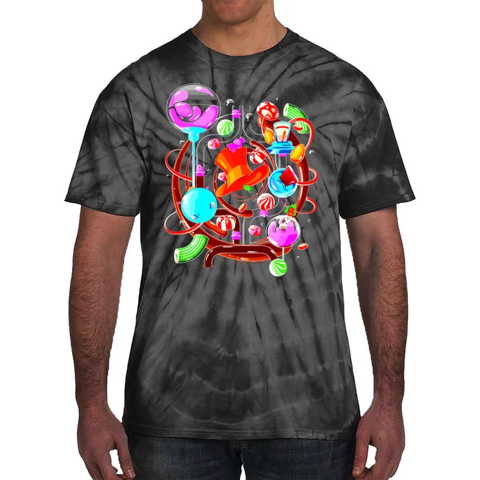 Wonka And The Chocolate Factory Candy Factory Tie-Dye T-Shirt