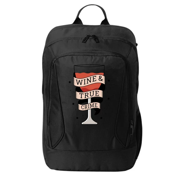 Wine And True Crime City Backpack