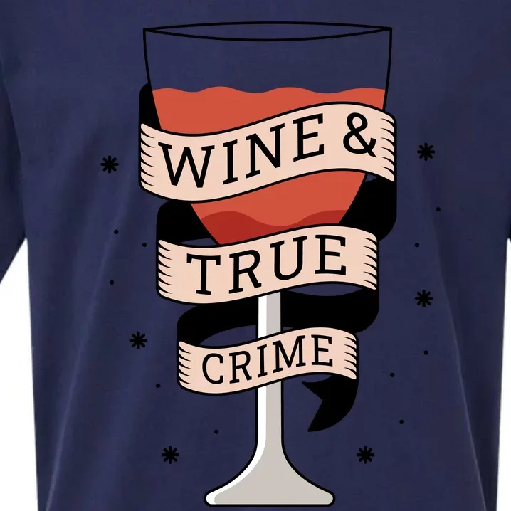 Wine And True Crime Sueded Cloud Jersey T-Shirt