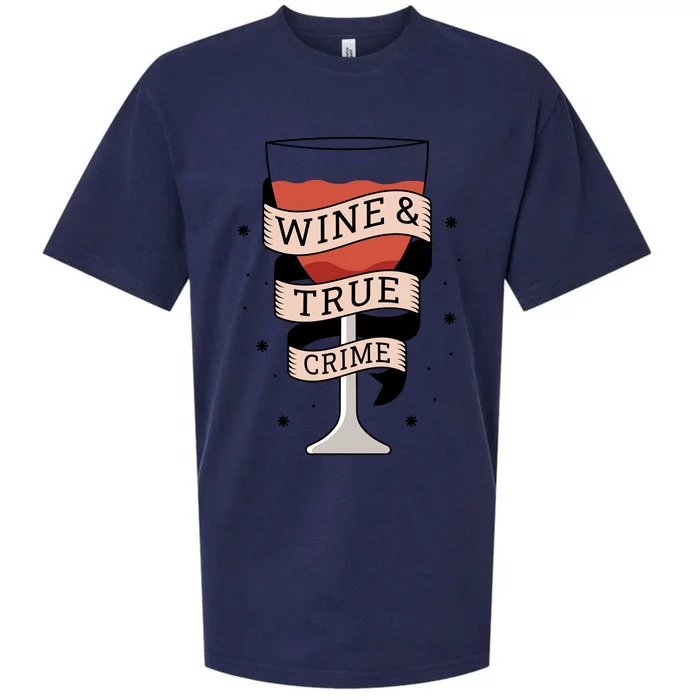 Wine And True Crime Sueded Cloud Jersey T-Shirt