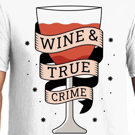 Wine And True Crime Pajama Set