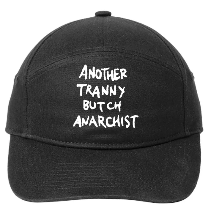 (White) Another Tranny Butch Anarchist 7-Panel Snapback Hat