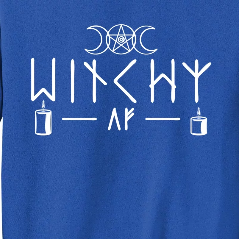 Witchy Af Three Moons Wicca Cool Gift Tall Sweatshirt