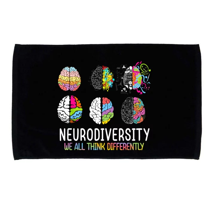 We All Think Differently Neurodiversity Autism Microfiber Hand Towel