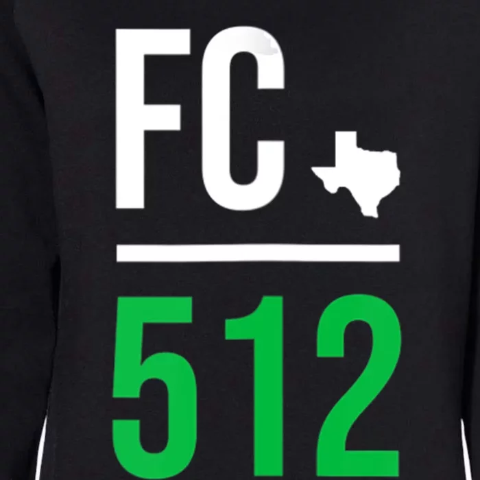 Womens Austin Texas Soccer 512 Futbol Fan Match Day Badge Womens California Wash Sweatshirt