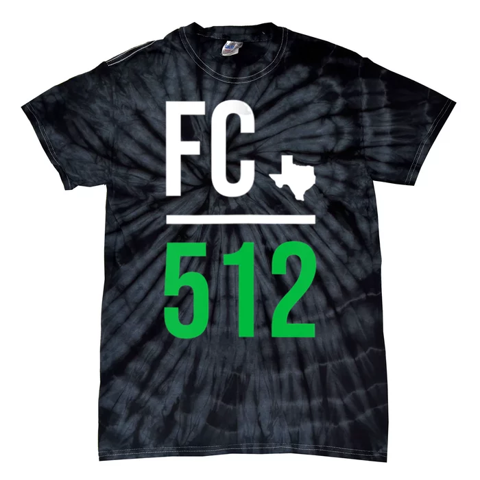 Womens Austin Texas Soccer 512 Futbol Fan Match Day Badge Tie-Dye T-Shirt