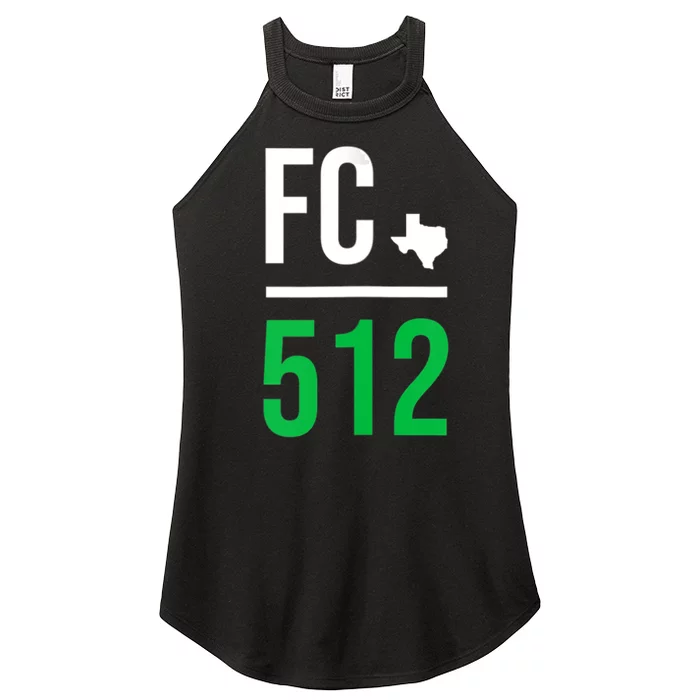 Womens Austin Texas Soccer 512 Futbol Fan Match Day Badge Women’s Perfect Tri Rocker Tank