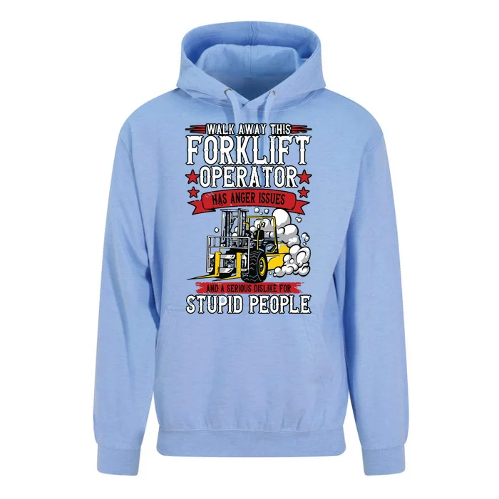 Walk Away This Forklift Operator Unisex Surf Hoodie