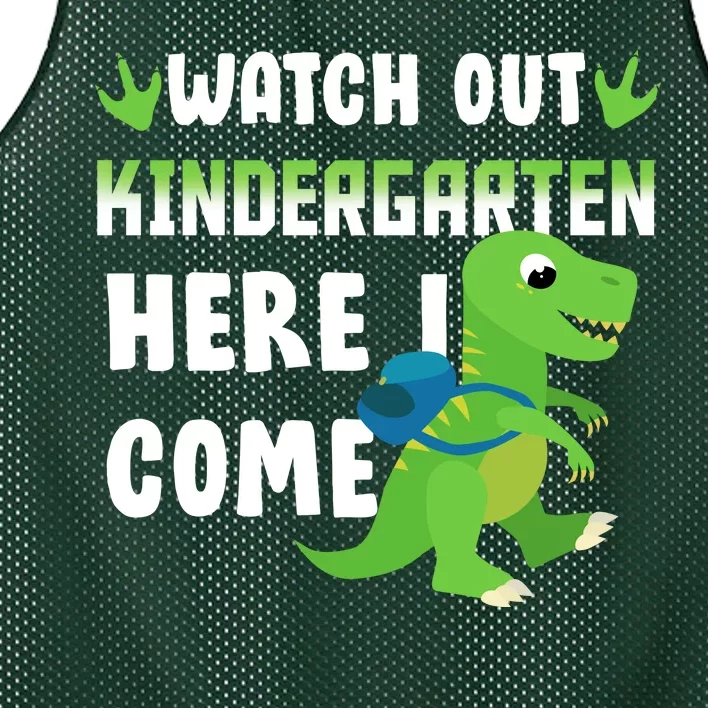 Watch Out Kindergarten Here I Come Mesh Reversible Basketball Jersey Tank