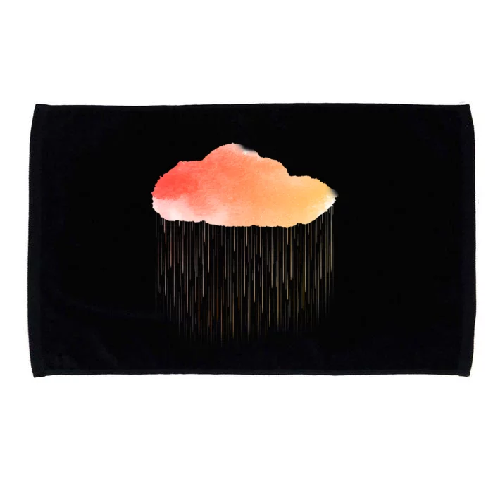 Water Color Cloud Rainy Day Microfiber Hand Towel