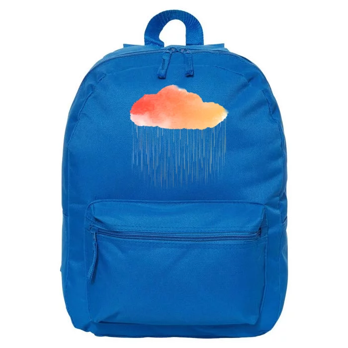 Water Color Cloud Rainy Day 16 in Basic Backpack