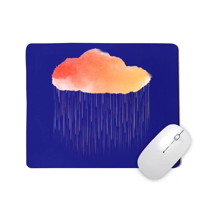 Water Color Cloud Rainy Day Mousepad