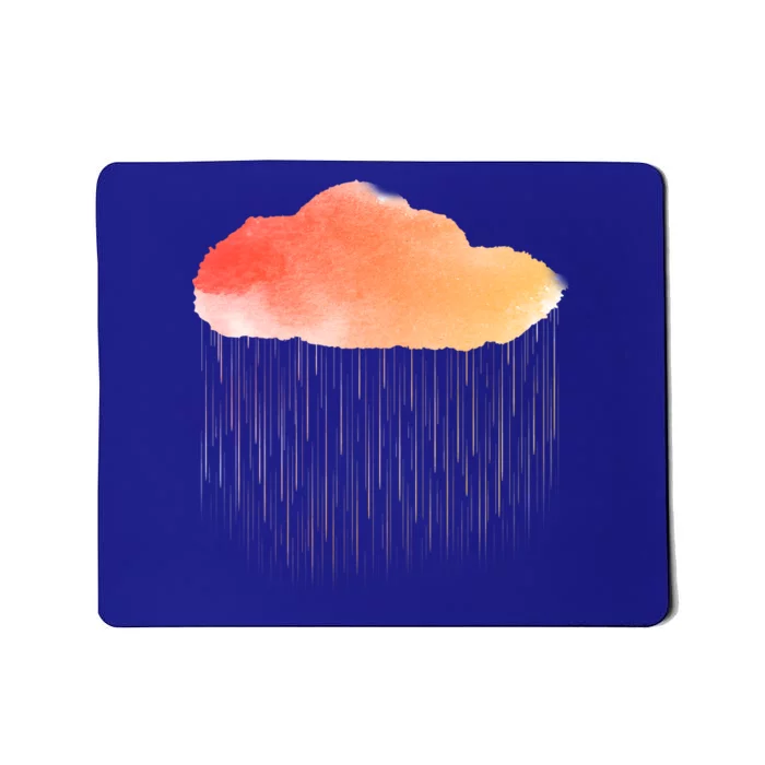 Water Color Cloud Rainy Day Mousepad