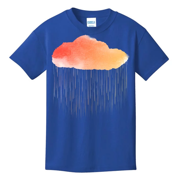 Water Color Cloud Rainy Day Kids T-Shirt