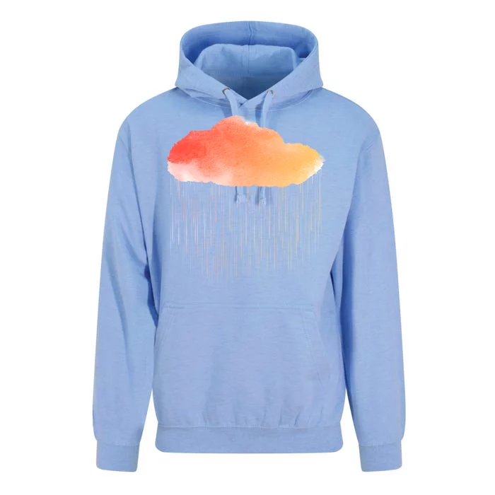 Water Color Cloud Rainy Day Unisex Surf Hoodie