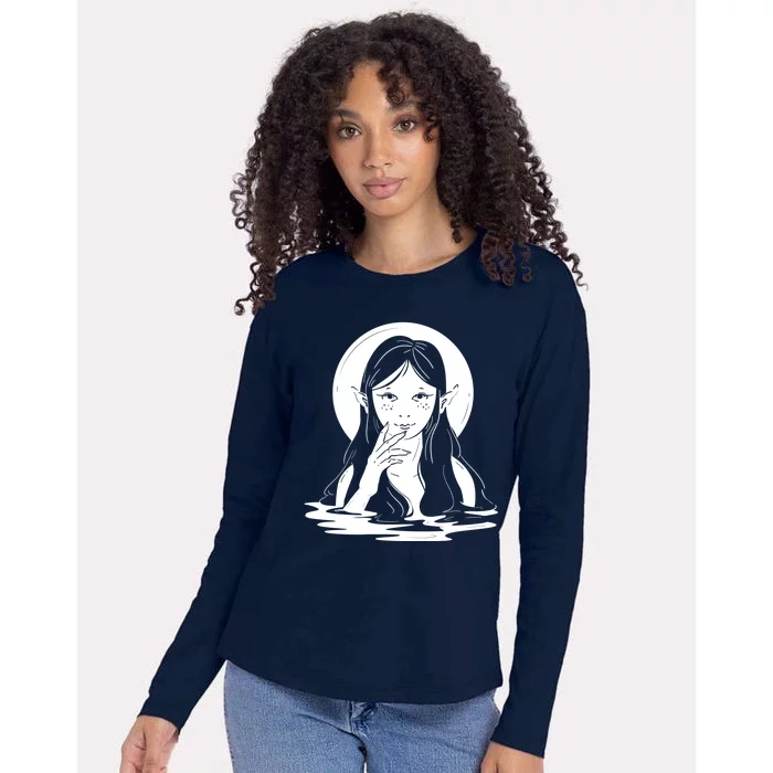 Water Creature Womens Cotton Relaxed Long Sleeve T-Shirt