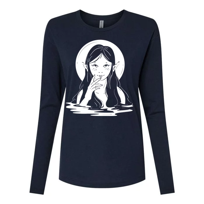 Water Creature Womens Cotton Relaxed Long Sleeve T-Shirt