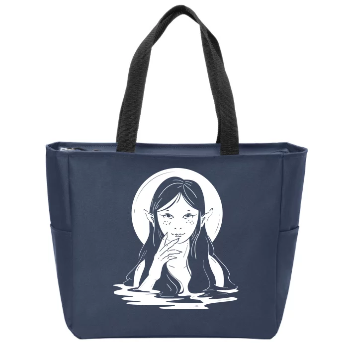 Water Creature Zip Tote Bag