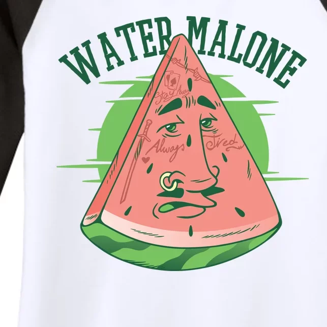 Water Malone Women's Tri-Blend 3/4-Sleeve Raglan Shirt