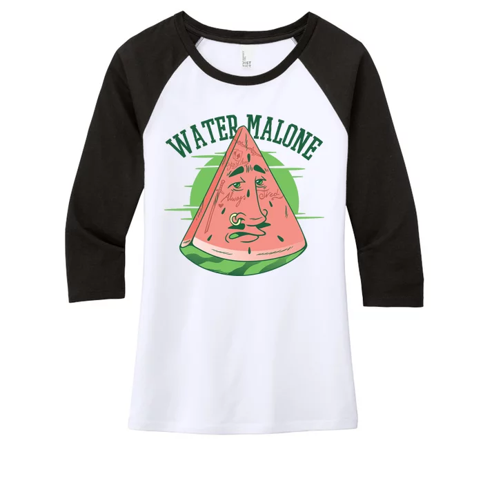 Water Malone Women's Tri-Blend 3/4-Sleeve Raglan Shirt