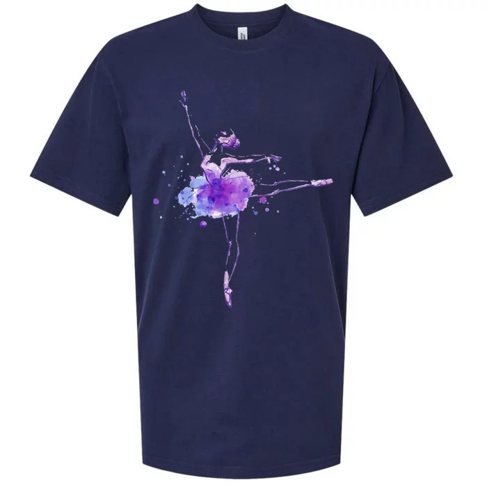 Watercolor Ballerina Sueded Cloud Jersey T-Shirt