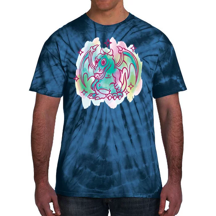 Watercolor Dragon Tie-Dye T-Shirt