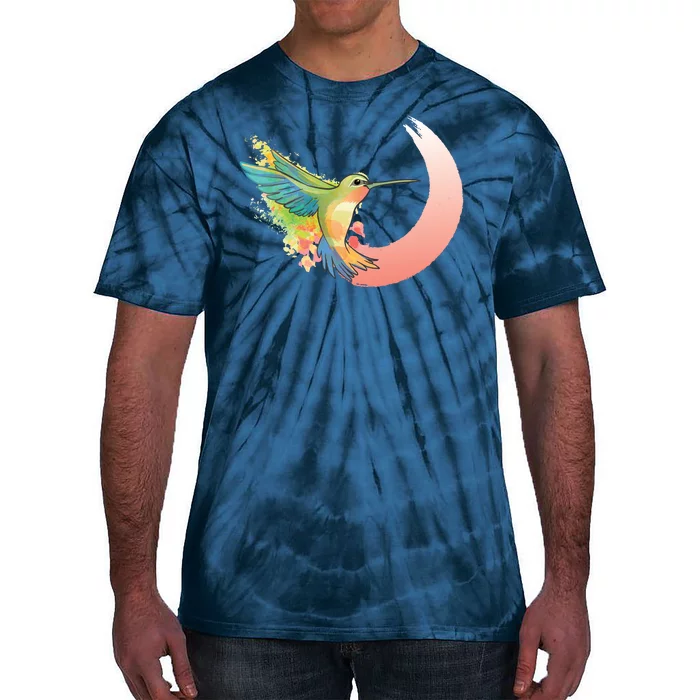 Watercolor Hummingbird Tie-Dye T-Shirt