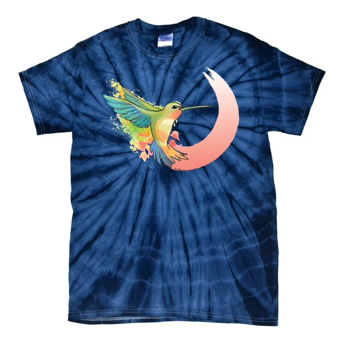 Watercolor Hummingbird Tie-Dye T-Shirt