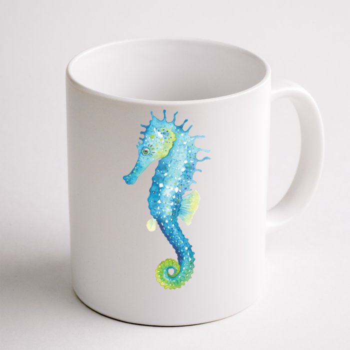 Watercolor Seahorse Front & Back Coffee Mug