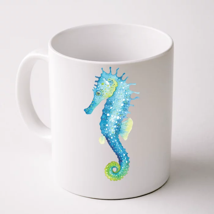 Watercolor Seahorse Front & Back Coffee Mug