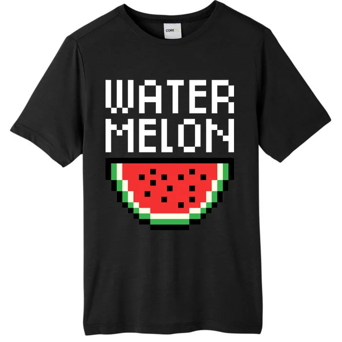 Watermelon Pixelated Retro ChromaSoft Performance T-Shirt