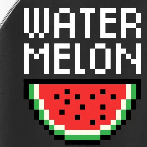 Watermelon Pixelated Retro Toddler Fine Jersey T-Shirt