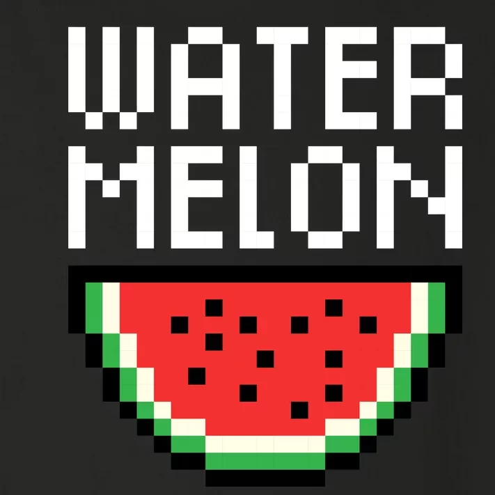 Watermelon Pixelated Retro Toddler Long Sleeve Shirt