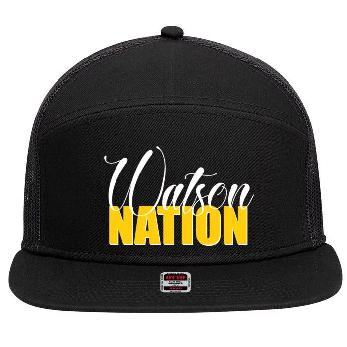 Watson Nation 7 Panel Mesh Trucker Snapback Hat