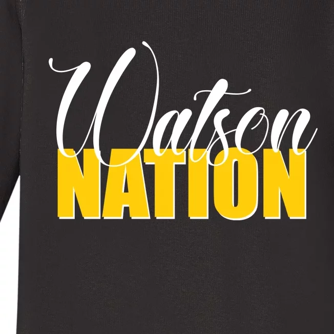 Watson Nation Baby Long Sleeve Bodysuit