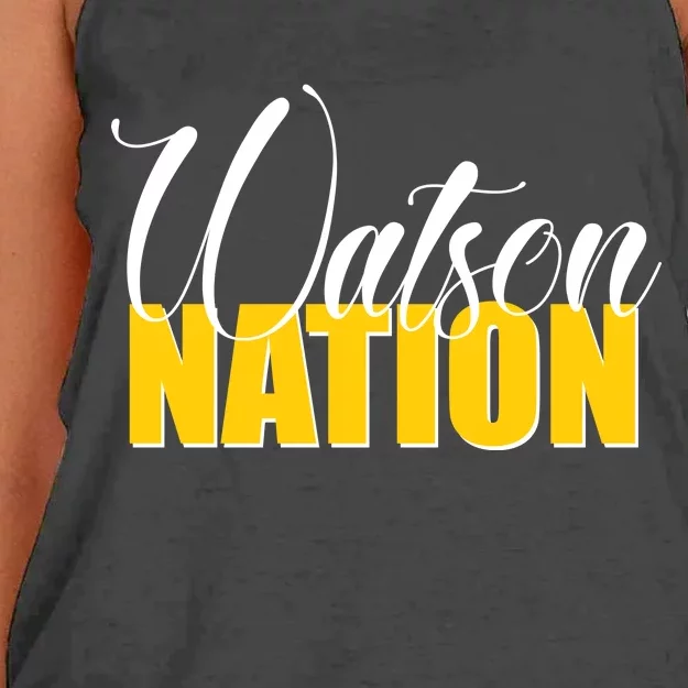 Watson Nation Women's Knotted Racerback Tank