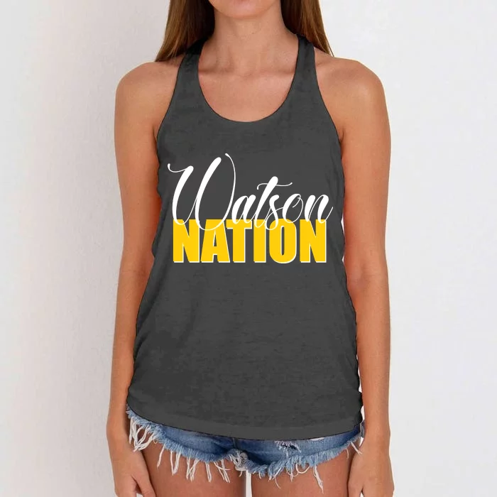 Watson Nation Women's Knotted Racerback Tank