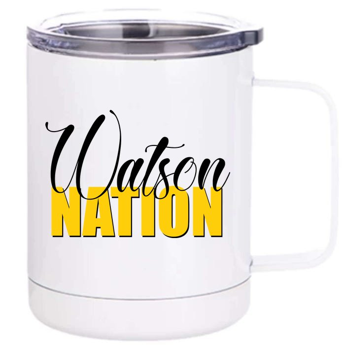 Watson Nation Front & Back 12oz Stainless Steel Tumbler Cup