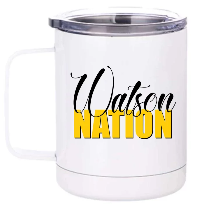 Watson Nation Front & Back 12oz Stainless Steel Tumbler Cup