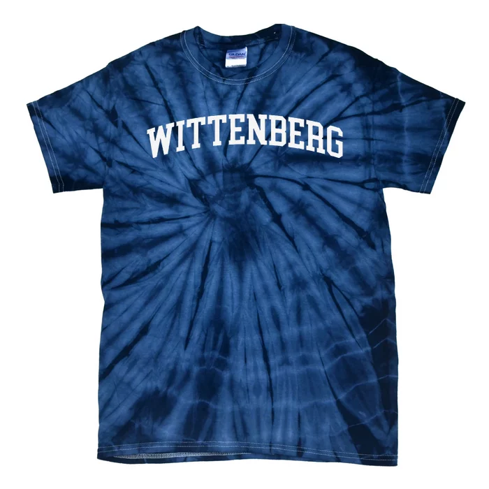 Wittenberg Arch Vintage Retro College Athletic Sports Tie-Dye T-Shirt